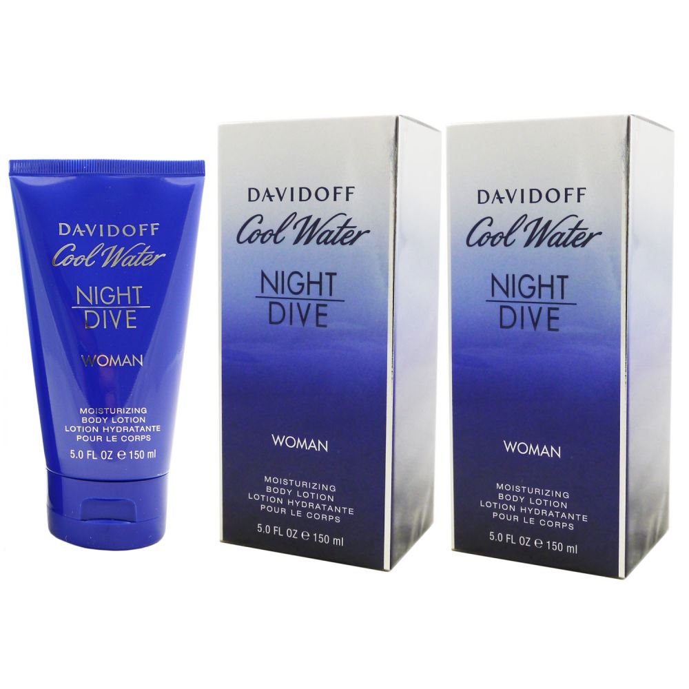 Davidoff Cool Water Night Dive Woman Women 2 x 150 ml Körperlotion