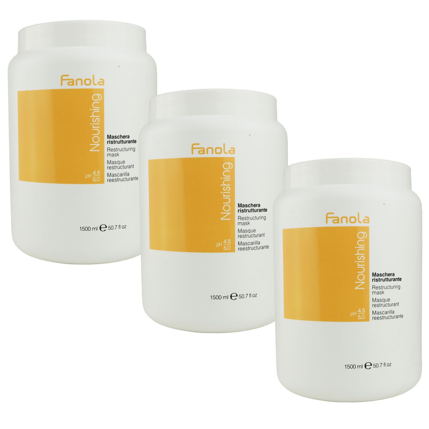 Fanola Nutri Care Haarmaske 3 X 1500 Ml Set Bei Riemax