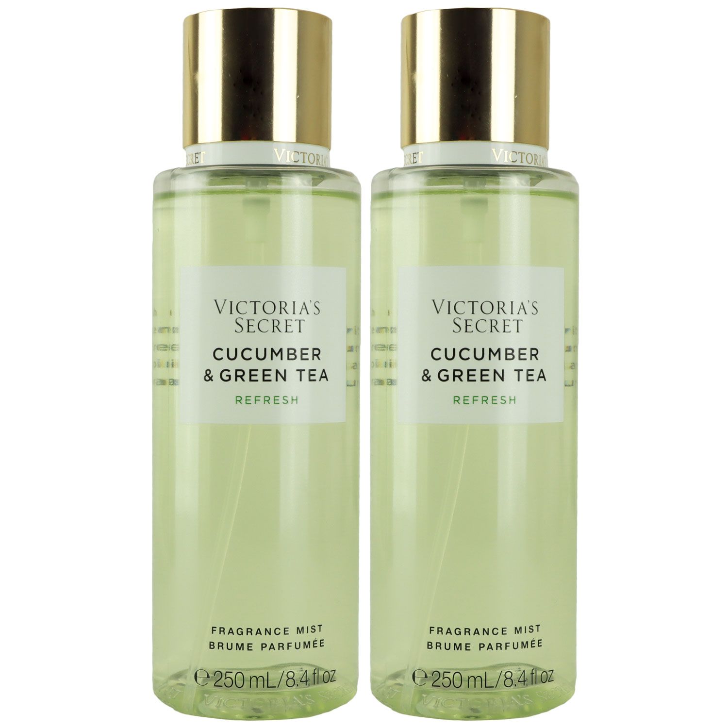 Victorias Secret Body Mist Cucumber Green Tea 2 X 250