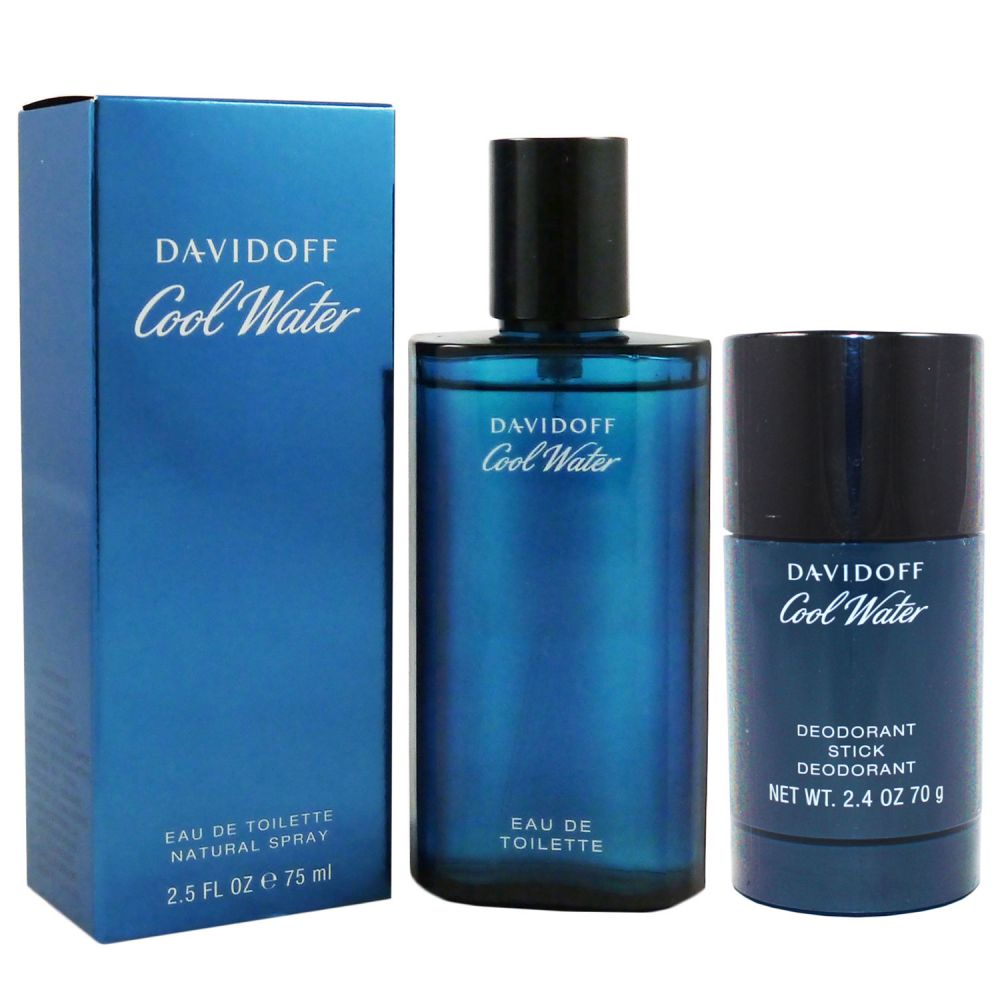 Davidoff Cool Water Man Men 75 ml EDT & 75 ml Deostick