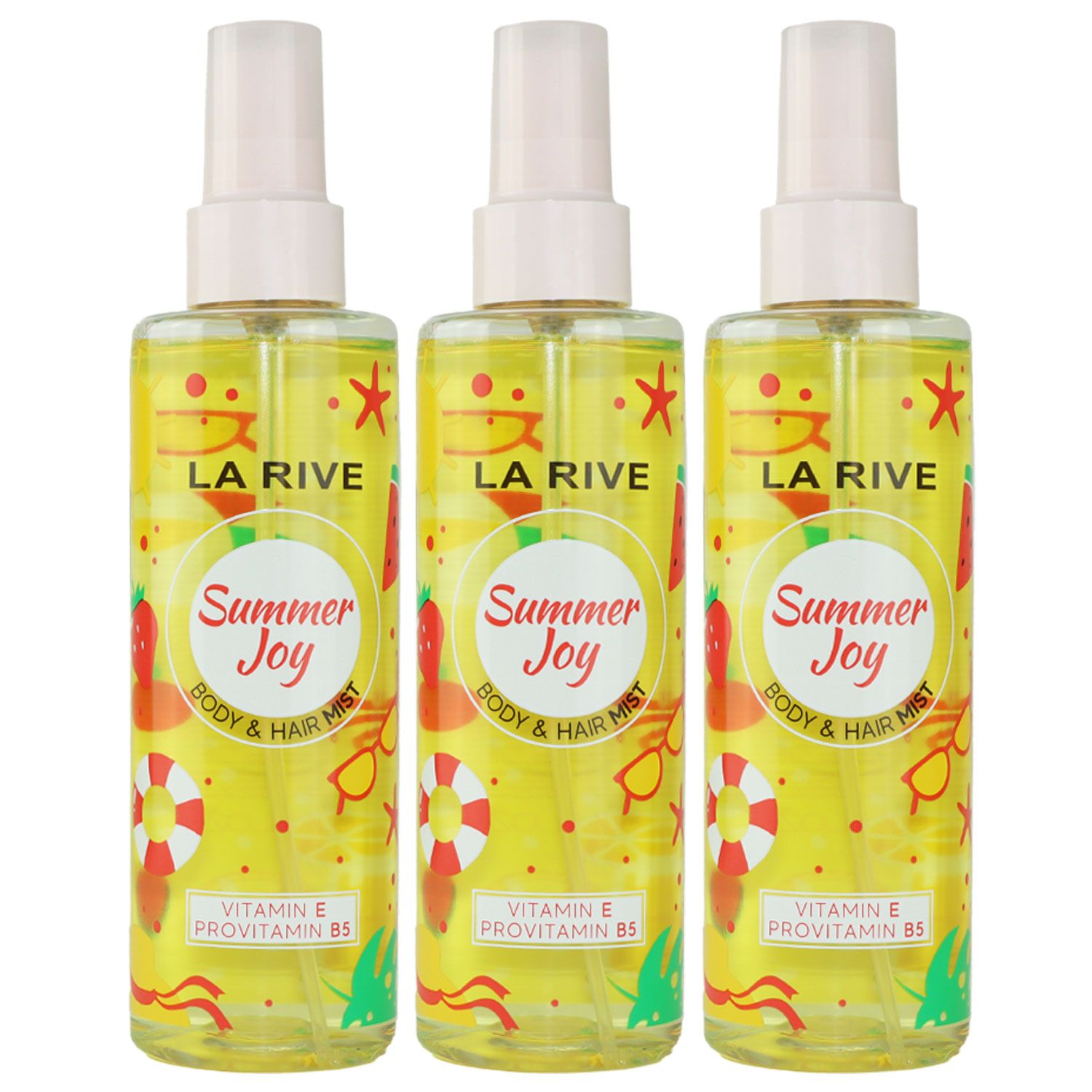 La Rive Hair And Body Mist Summer Joy 3 X 200 Ml