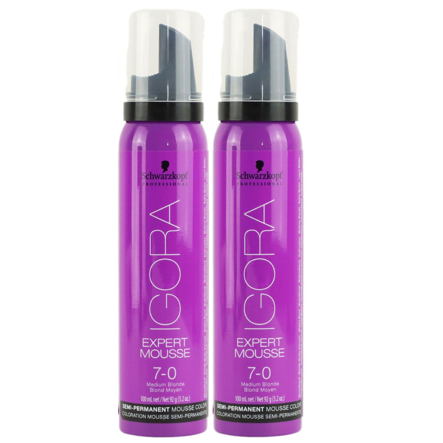 Schwarzkopf Igora Expert Mousse 2 X 100 Ml 7 0 Set Bei Riemax 9592