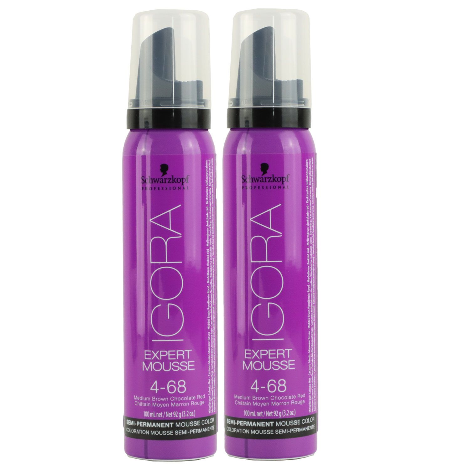 Schwarzkopf Igora Expert Mousse 2 X 100 Ml 4 68 Set Bei Riemax 3080