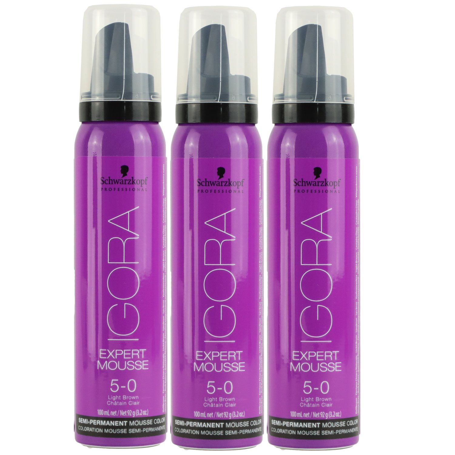 Schwarzkopf Igora Expert Mousse 3 X 100 Ml 5 0 Set Bei Riemax 4584