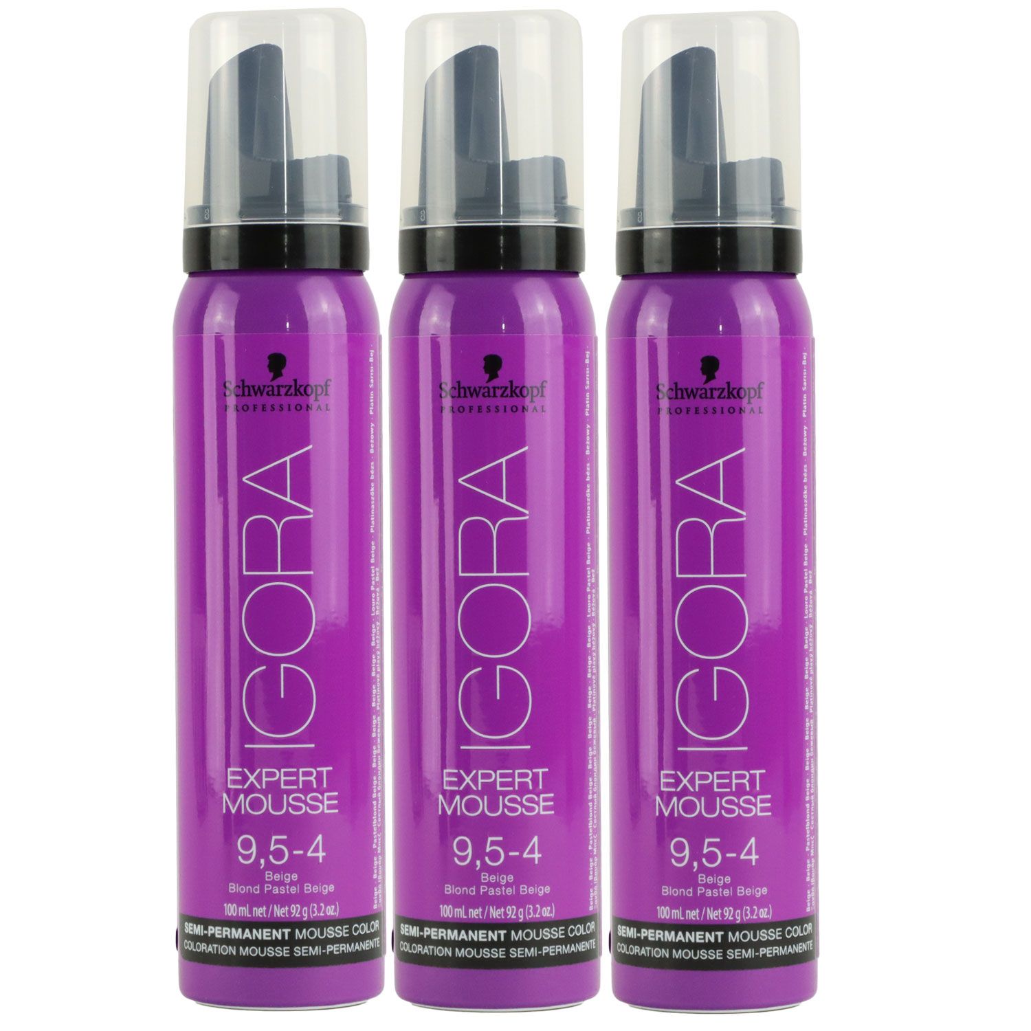 Schwarzkopf Igora Expert Mousse 3 X 100 Ml 95 4 Set Bei Riemax 4975