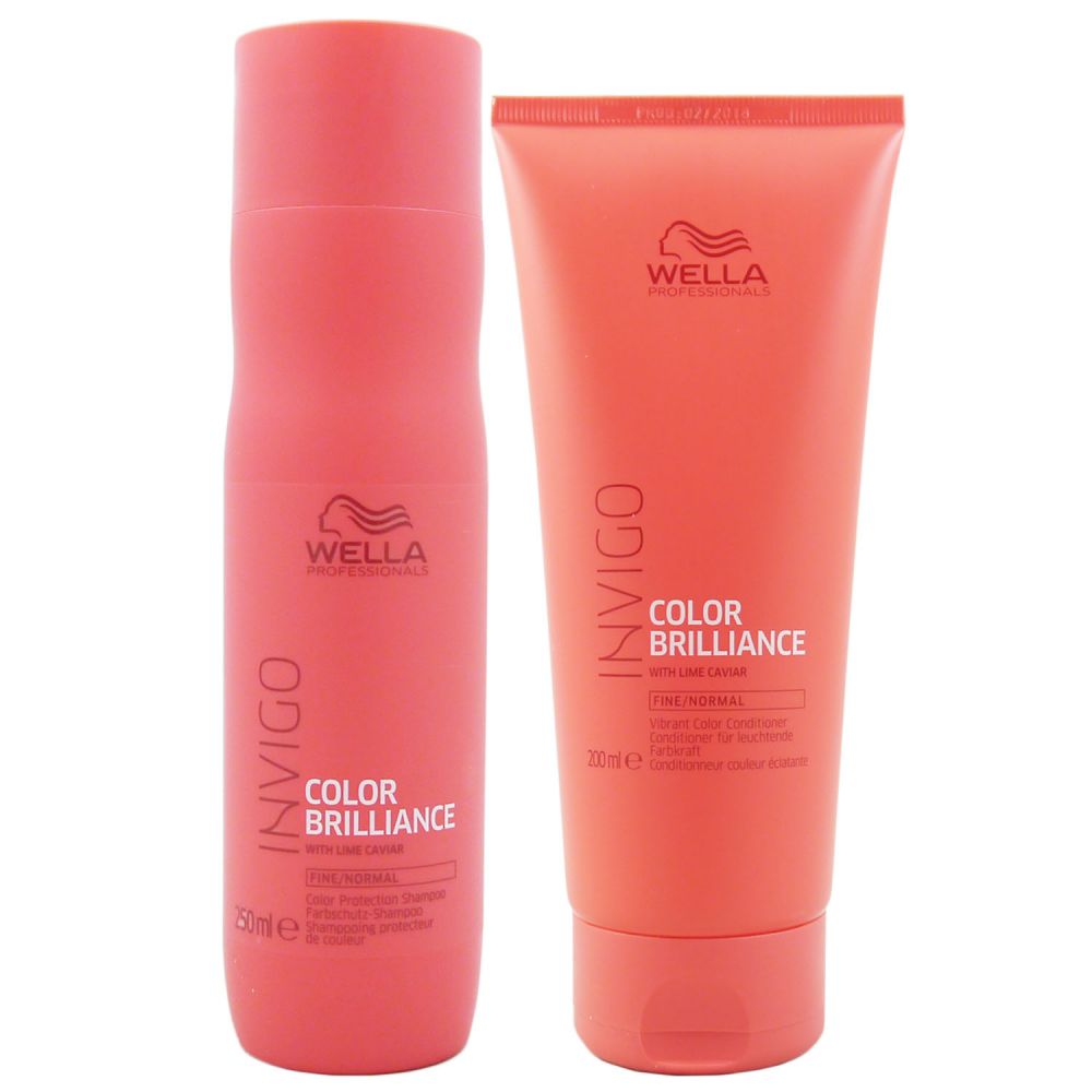 Wella INVIGO Brilliance Shampoo 250 Ml & Conditioner 200 Ml Fine Set ...